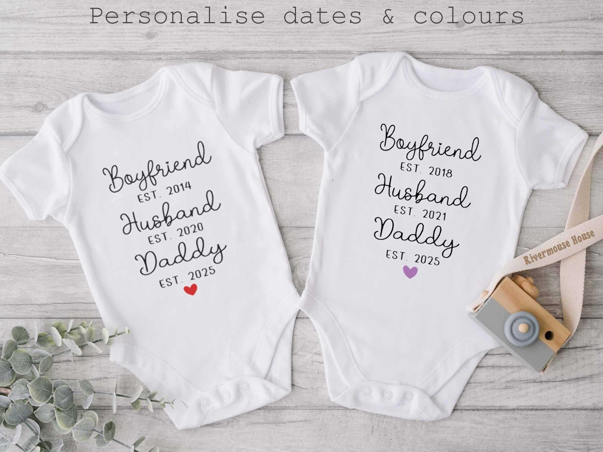 Baby pregnancy announcement for husband, Personalised new daddy reveal