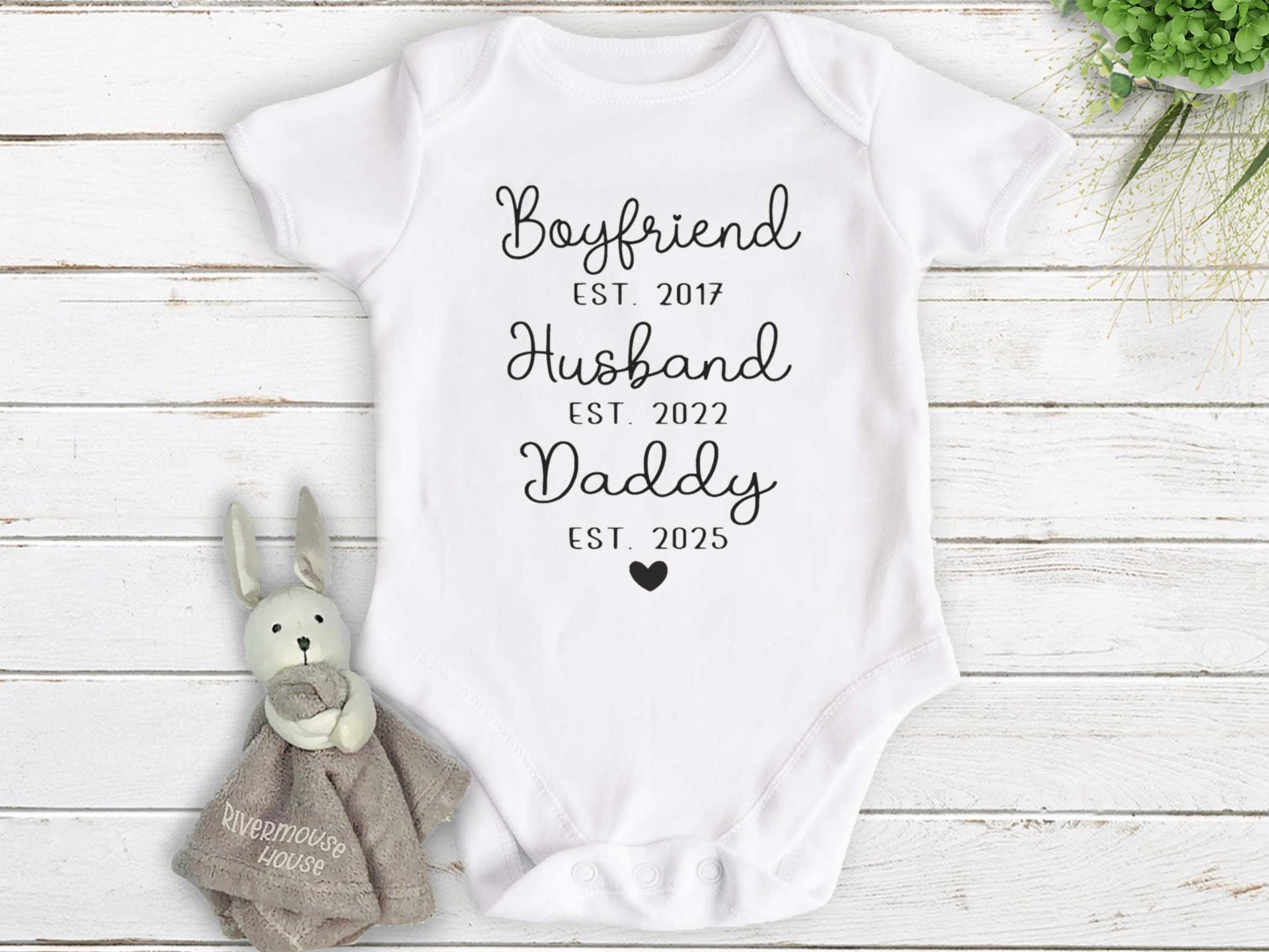 Baby pregnancy announcement for husband, Personalised new daddy reveal