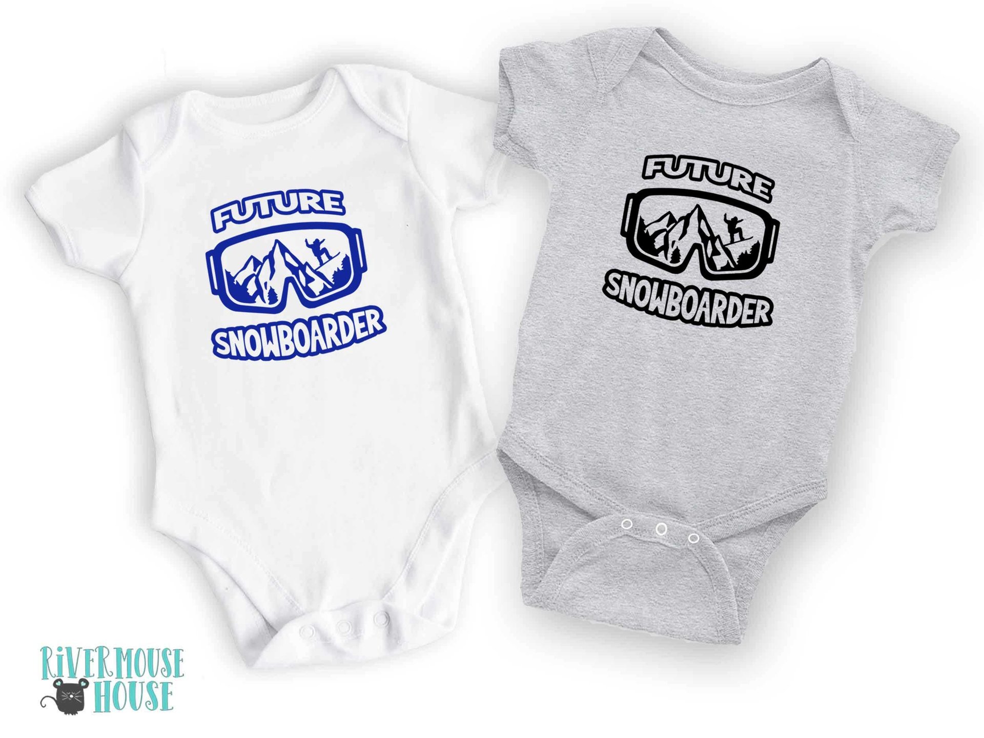 Future Snowboarder Baby Bodysuit, Aussie Winter Sports Romper