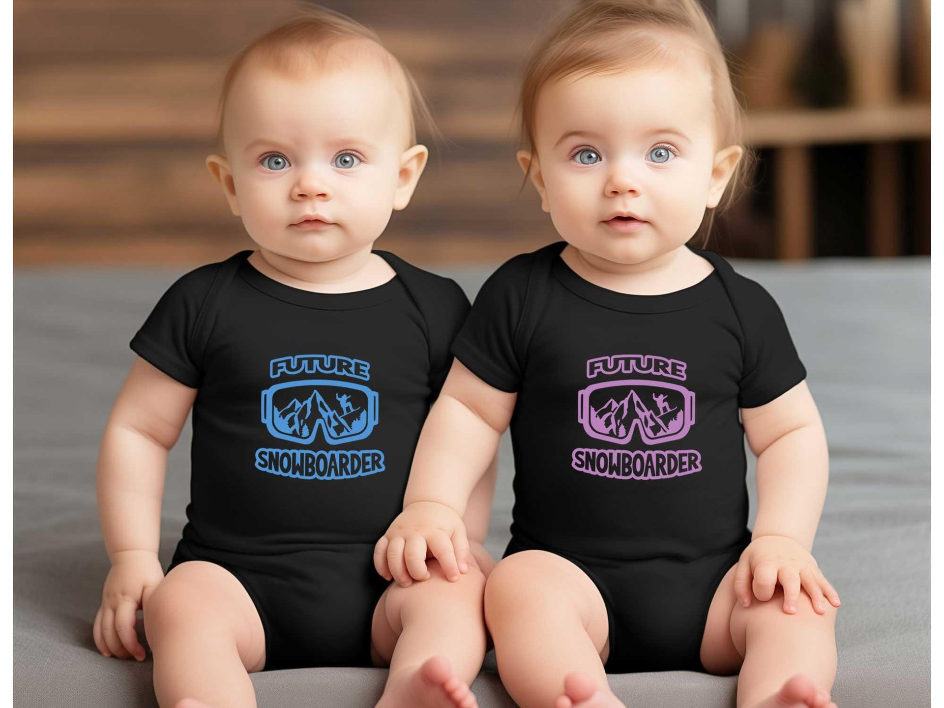 Future Snowboarder Baby Bodysuit, Aussie Winter Sports Romper