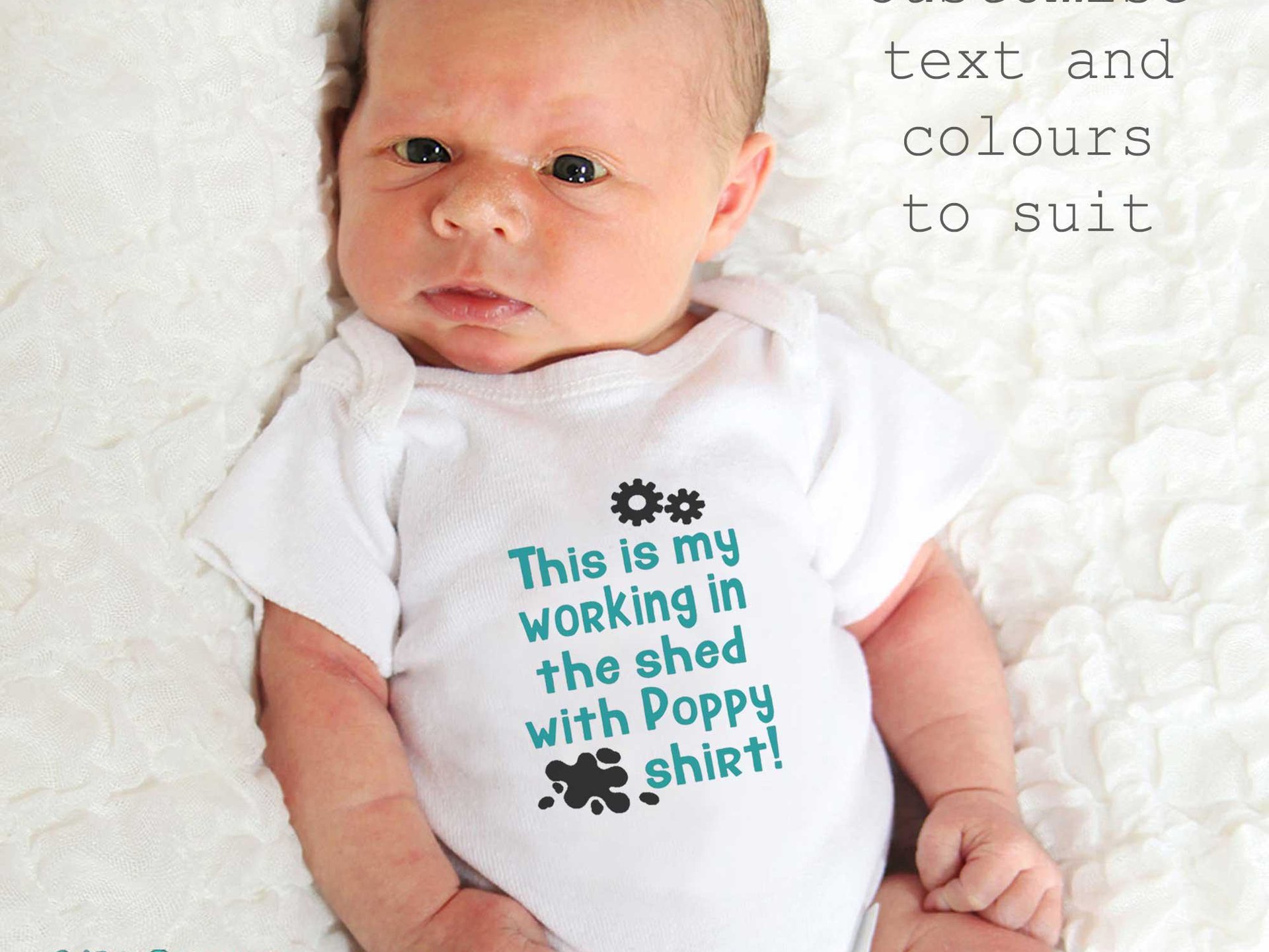 Personalised Mechanic Baby Bodysuit, Hanging in the Garage with Daddy, Aussie Car and Motorcycle Gift