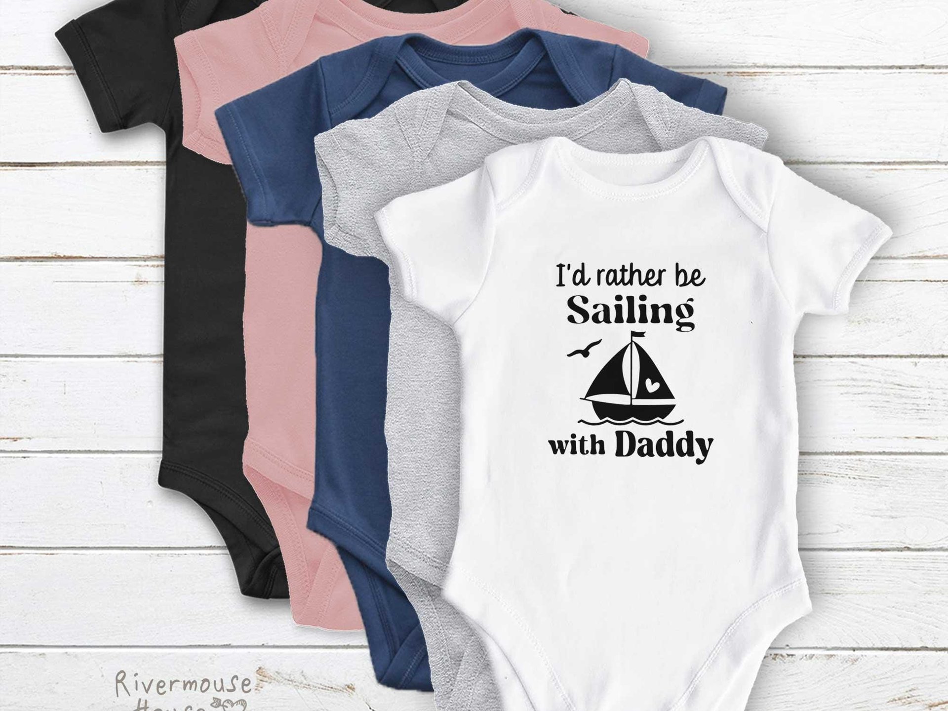 Personalised Sailing Baby Bodysuit, Funny Aussie Boating Outfit
