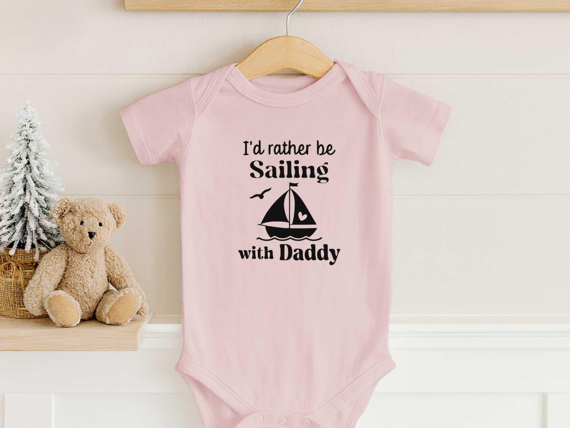 Personalised Sailing Baby Bodysuit, Funny Aussie Boating Outfit