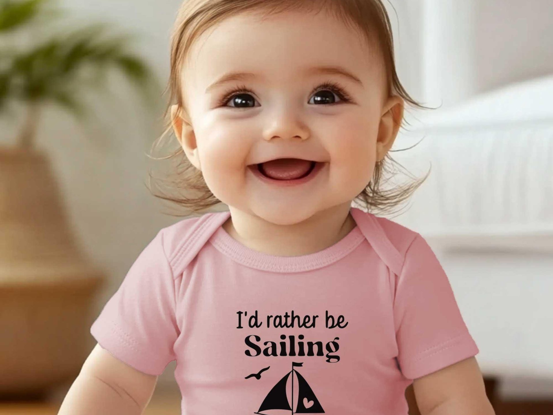 Personalised Sailing Baby Bodysuit, Funny Aussie Boating Outfit