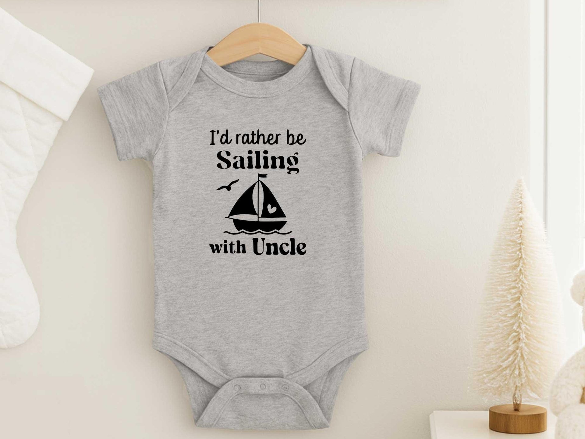 Personalised Sailing Baby Bodysuit, Funny Aussie Boating Outfit
