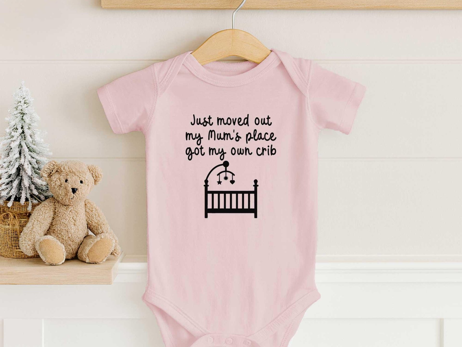 Funny Baby Bodysuit, Got My Own Crib Newborn to Toddler Outfit