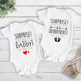 Surprise baby pregnancy announcement custom personalised to suit your family & loved ones