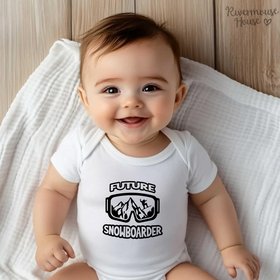 Future Snowboarder Baby Bodysuit, Aussie Winter Sports Romper